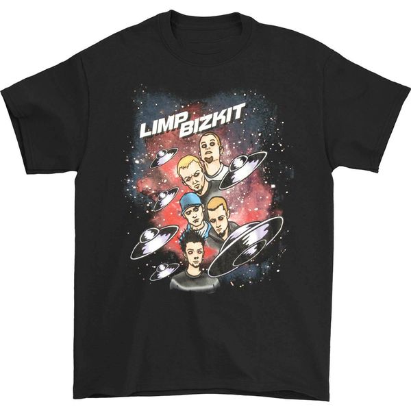 

limp bizkit men's spacey t-shirt x-large black adults casual tee shirt