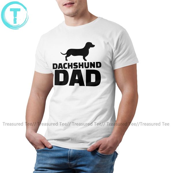 

teckel dog t shirt dachshund dad t-shirt printed classic tee shirt oversized short-sleeve cotton funny tshirt