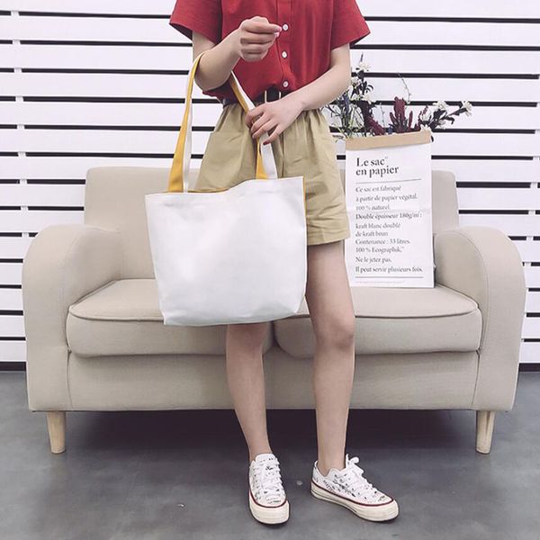 

double-sided big capacity canvas bag women shoulder bag portable handbag shipping shoulder tote bags
