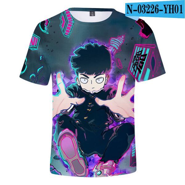 

mob psycho 100 anime mobu saiko hyaku 3d cartoon 3d print shirts funny aesthetic graphic men clothing