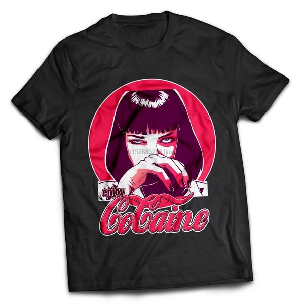 

pulp fiction inspired mia wallace crime mafia film movie tarantino black t shirt comical shirts
