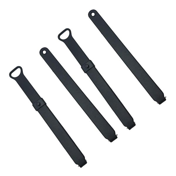 

2 piece adjustable watch band replacement smart watch bands wristband strap black