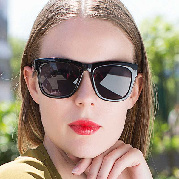 

2020 new square sunglasses lady, plastic ac uv400 óculos de sol fashion high-end black okulary vintage women's special glasses, White;black
