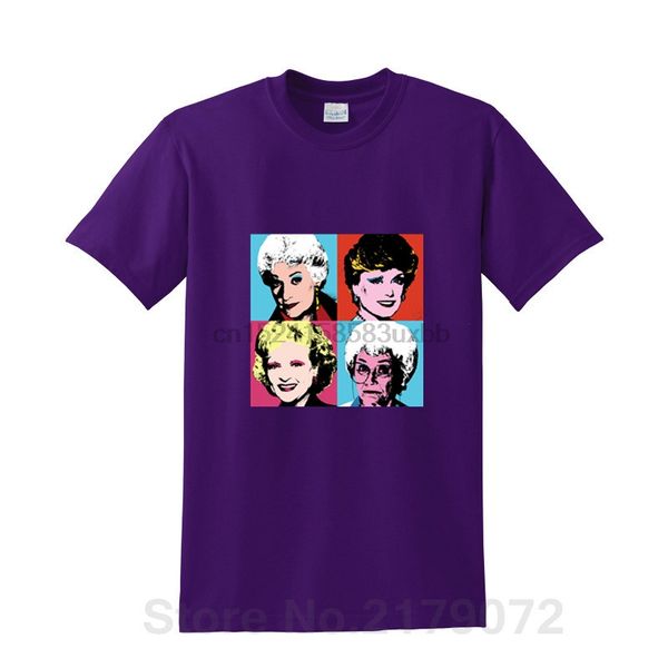 

2019 new trendy summer style golden warhol girls t shirt men short sleeve o collar cotton t-shirt vintage retro tee shirt unisex