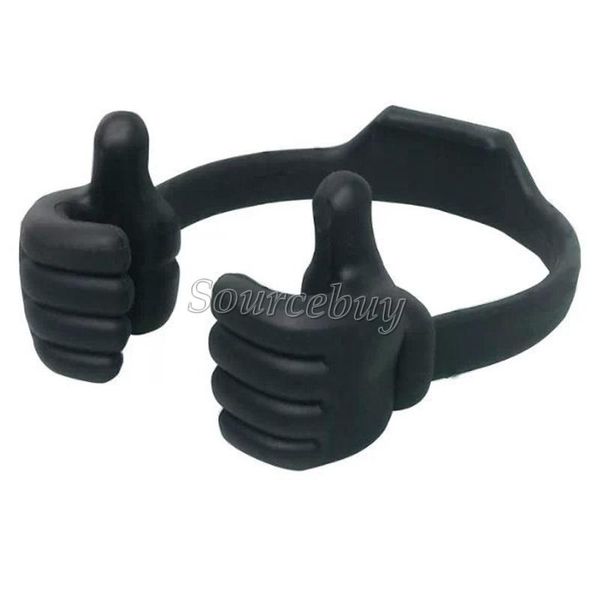 

universal portable holder rubber silicone ok stand thumb design tablet phone mount holder for ipad tablet pc iphone 7 samsung htc dhl