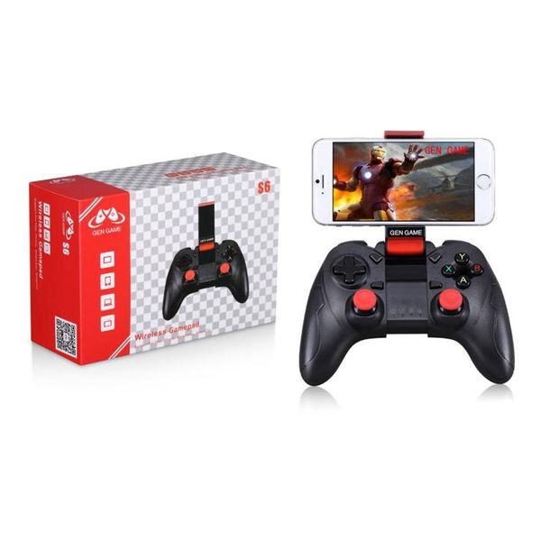 

gen game s6 wireless bluetooth gamepad bluetooth 3.0 joystick game controller for ios android smartphone tablet pc tv box