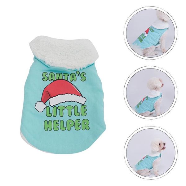 

dog apparel lovely pet clothes christmas warm puppy hoodie coat winter clothing