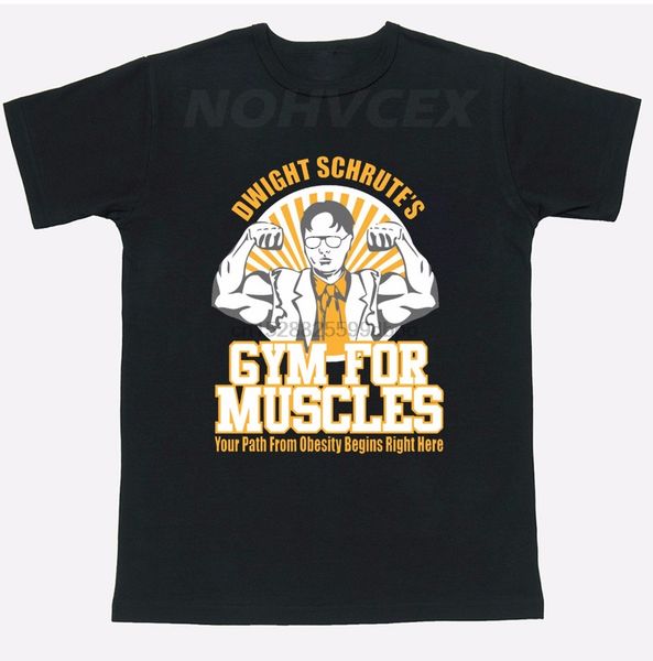 

управление дуайт schrutes gymer мышц tee t shirt