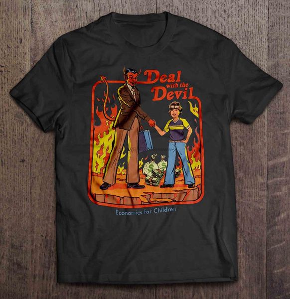 

men t shirt deal with the devil economics for children women t-shirt