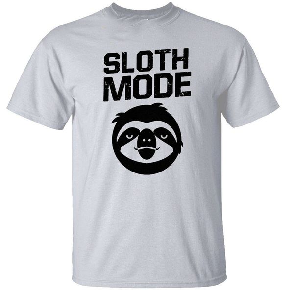 

sloth mode mens t-shirt s-3xl lazy funny vintage graphic tee shirt