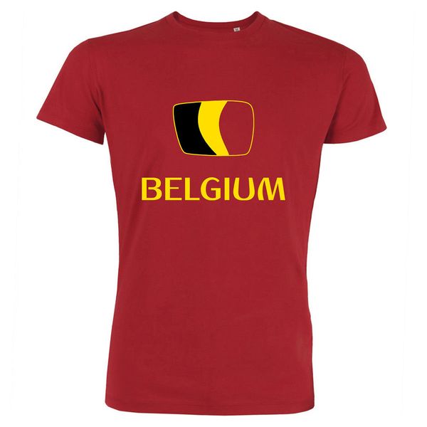 

2019 male selling tee shirt belgium - footballer country flag - belgique summer tee shirt