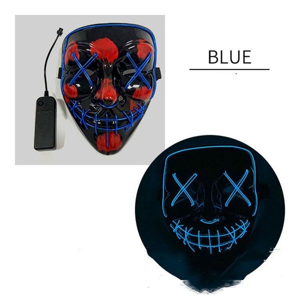 

skull mask halloween luminous mask flash horror led light up full face cold line mask glow in dark festival party cosplay