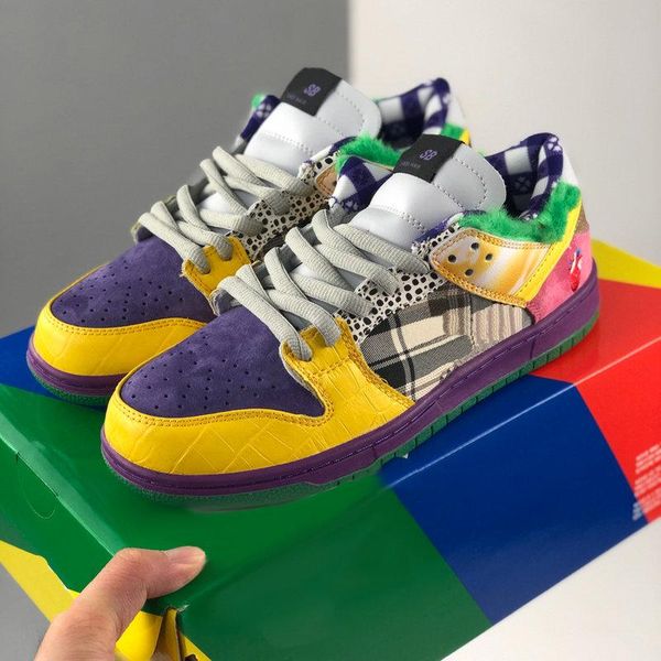 

what the dunk sb low men women running shoes lemon wash sports sneakers mens skateboard trainers size 36-45, White;red