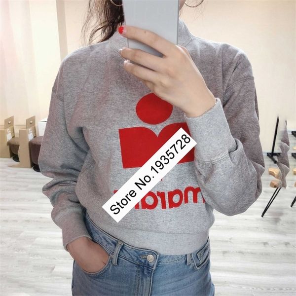 

cotton contrast letter flocking sweatshirt - winter spring 2020 women long sleeve pullover jumper - bopstyle store on sale, Black