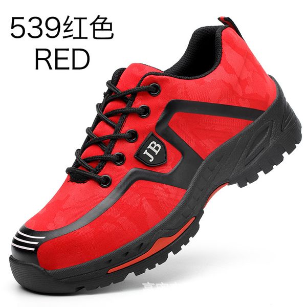 

safety work shoes men's lightweight breathable deodorant safety work shoes steel toe cap anti-smashing anti-puncture site, Black