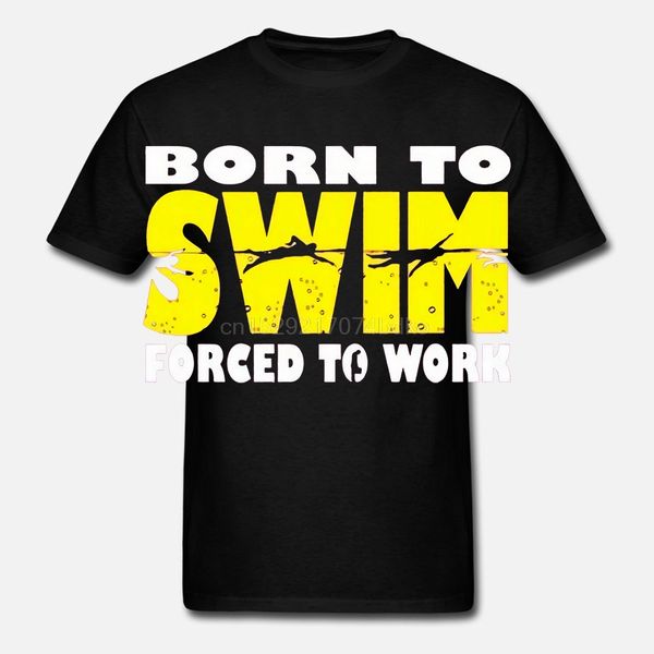

печать-t-shirt-лето-style-men-black-medium-борн-to-пловец-принудительный-to-work-дешевый-подарок