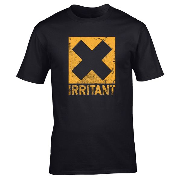 

irritant t shirt men women hazard dangerous symbol funny joke gift hip-hop tee shirt