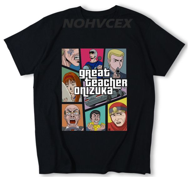 

new arrival men great teacher onizuka gto t shirt custom cotton homme tee shirts