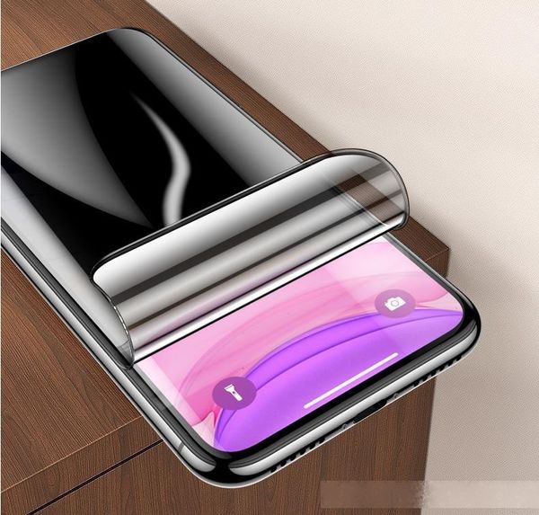 

anti spy privacy tpu hydrogel film screen protector film cover for iphone 11 pro max xs max xr xs 7 8 plus