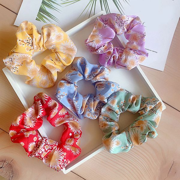 

elastic hair bands hair ties rings daisy accessories rubber elastic hairbands scrunchies ponytail holder headdress new