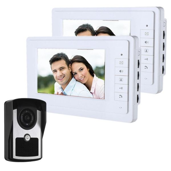 

7 inch waterproof visual two-way intercom remote unlocking night vision function 700 line infrared night vision function doorbell