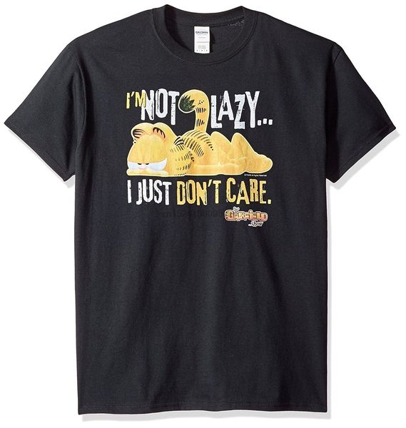 

men's garfield not lazy t-shirt
