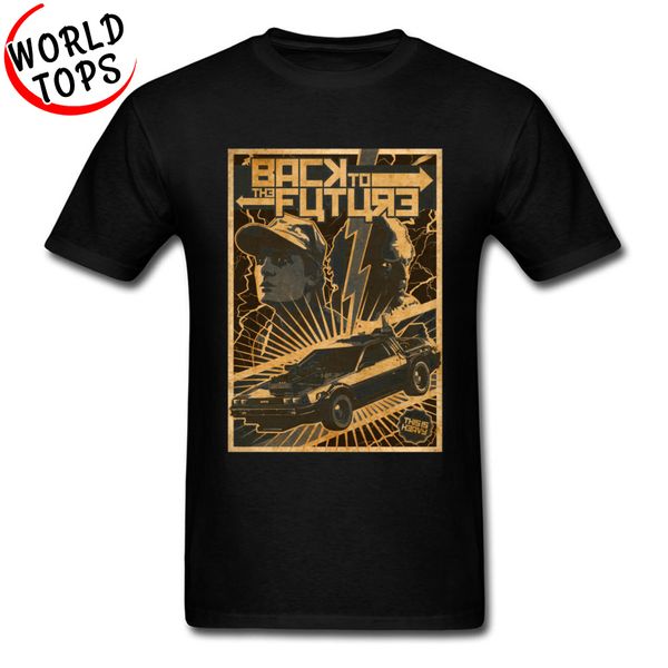 

custom tees back to the future summer/autumn 100% cotton round neck men shirt normal tshirts dominant t-shirts
