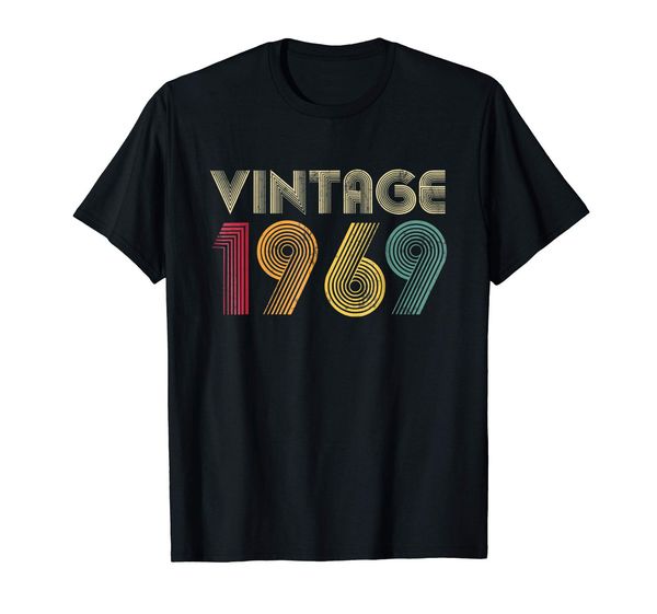

50th birthday t shirt gift vintage 1969 classic men 2019 short sleeve cotton man clothing t shirt homme basic t shirt
