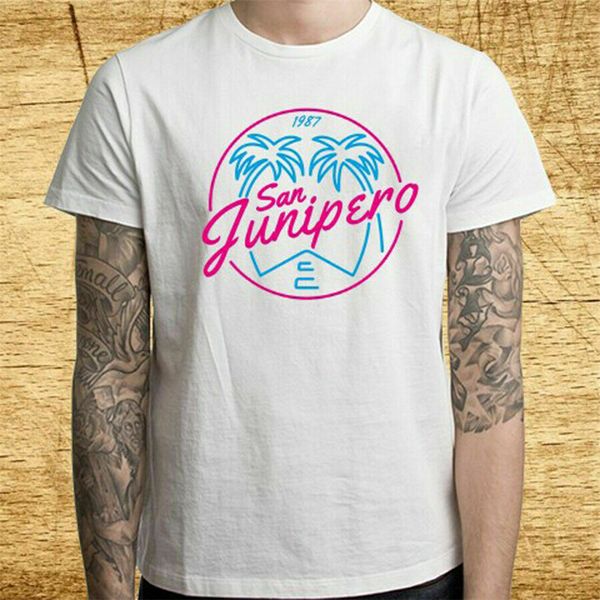 

black mirror san junipero logo mens white t shirt size s to 2xl classic unique tee shirt