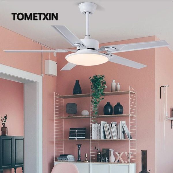 

electric fans 48 inch modern led ceiling fan with light remote control lights iron leaf for home lamp creative design bedroom