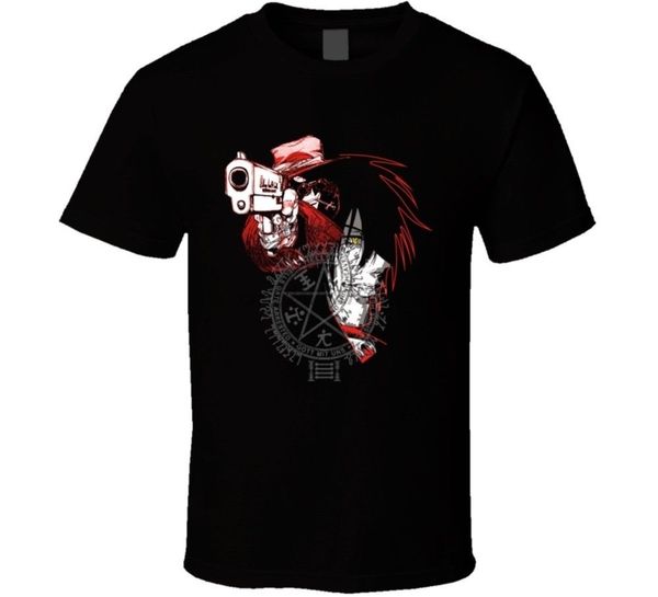 

hellsing alucard manga classic men's fashion graphic tee t-shirt