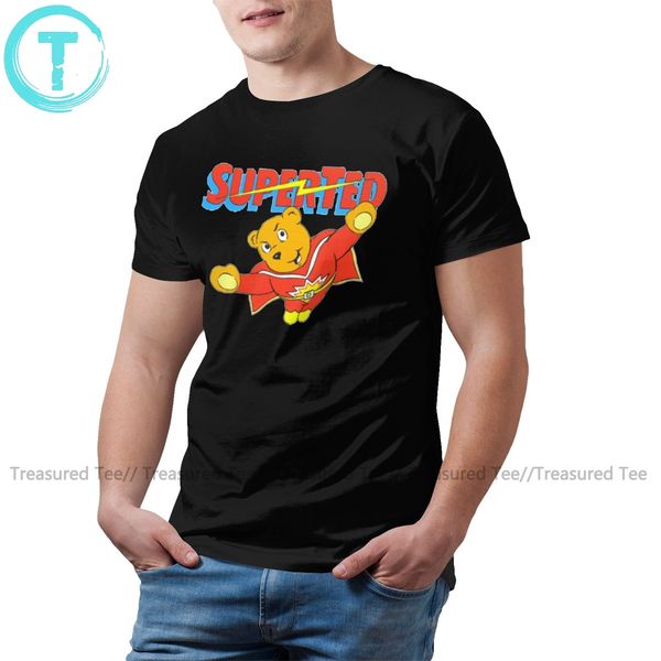 

teddy bear t shirt super ted t-shirt printed summer tee shirt 5x men fun cotton short sleeve tshirt
