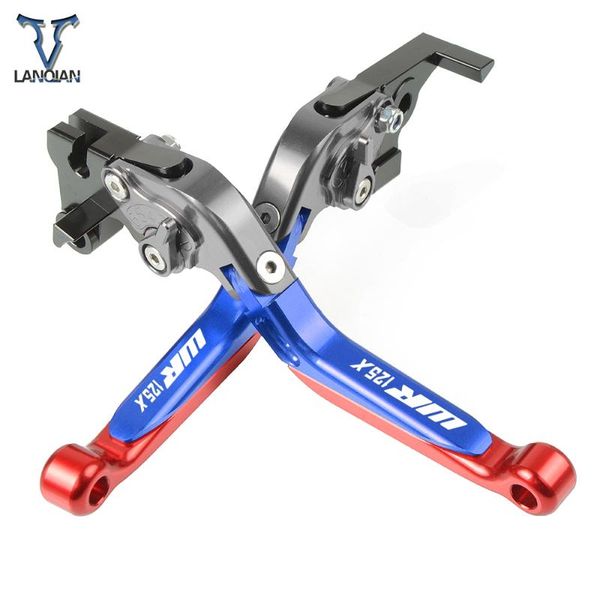 

motorcycle accessories aluminum adjustable brake clutch levers with logo for wr125x wr125x/r 2012 2013 2014 2020 2020