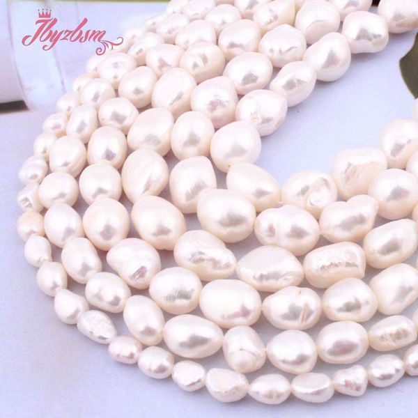

5-7,9-10,10-11mm freshwater pearl white orm loose natural stone beads for diy necklace bracelet jewelry making strand 15