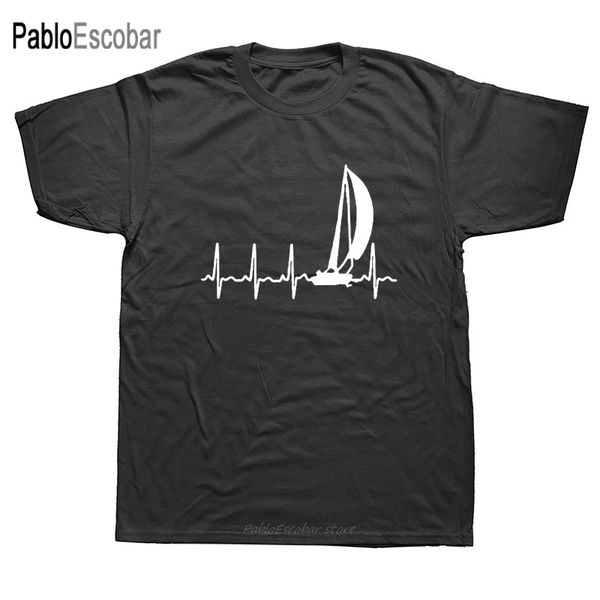 

новизна sailing в биении t-shirt mens короткие рукава крупногабаритные streetwear hip hop печатные футболки лучшие тис