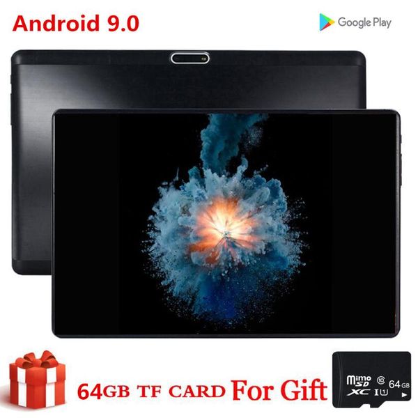 

tablet pc gift 64gb card 10 inch s119 mid global bluetooth wifi phablet android 9.0 core dual sim 2.5d ce band 32gb