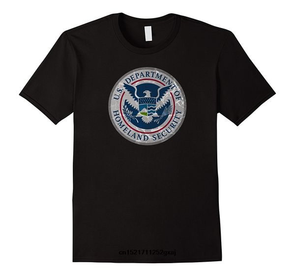 

men t shirt departt of homeland security logo distressed funny t-shirt novelty tshirt women
