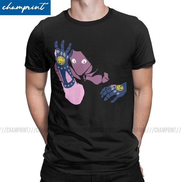 

men's jojo's bizarre adventure killer queen bites the dust t shirt jjba manga o neck tee shirt gift idea t-shirt