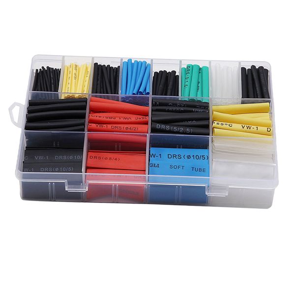 

2:1 heat shrink tubing tube sleeving wire cable 1-10mm 580pcs colorful