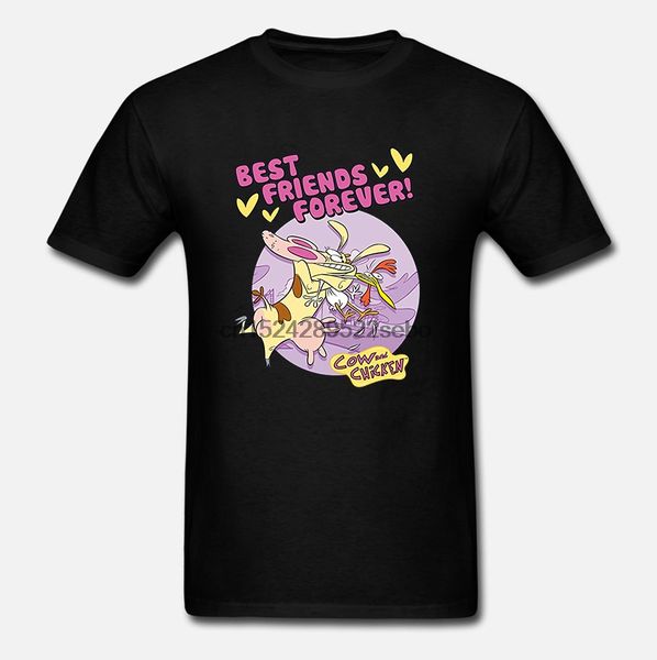 

cow chicken cartoon friends forever t-shirt all sizes