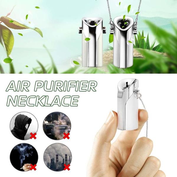 

portable air purifier usb wearable necklace negative ionizer anion personal air purifier pm 2.5 cleaner freshener