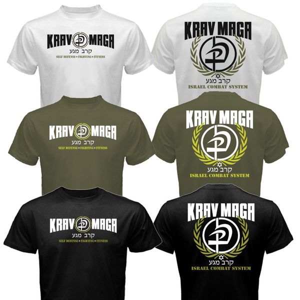 

new krav maga israel combat system self defense idf mma martial arts 2020 new trendy men logo t shirt