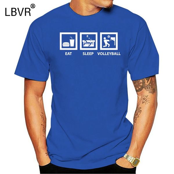

eat sleep mens t-shirt - volleyer ball beach indoor print t shirt mens short sleeve tshirt