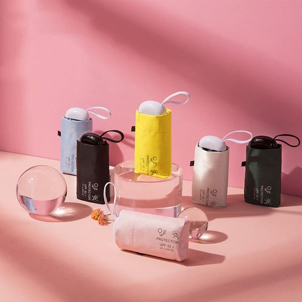 

folding sunscreen pocket 6 portable and rainy sunny women lightweight travel mini umbrella ultralight 6k tvale lipper