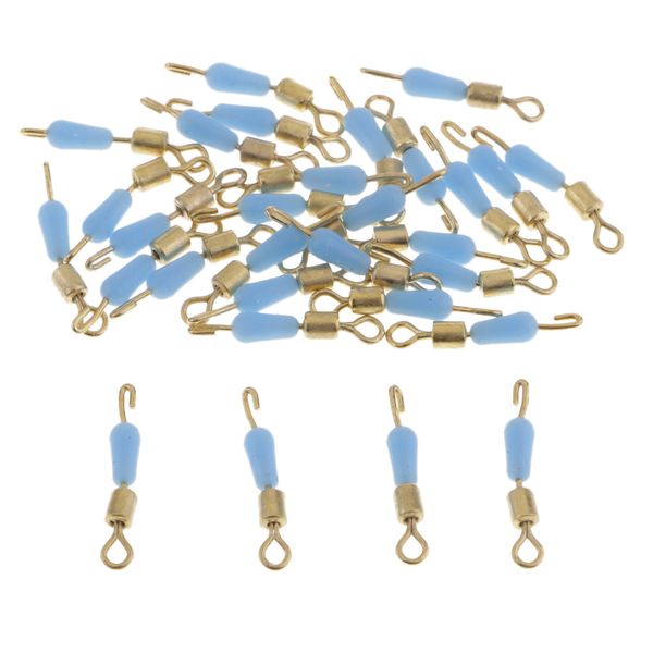 

30pcs fishing sub-line link connectors quick change rolling swivels clips