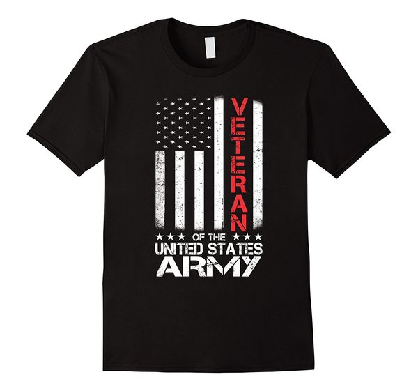 

2019 новая мода прохладный мужчины футболку сша американский флаг футболка армии сша ветеранов red line