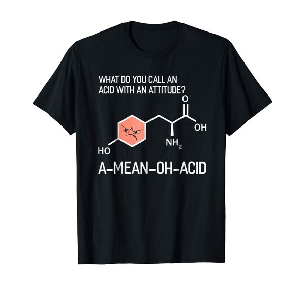 

humor nerdy chemistry t shirt gifts-amino acid for women men