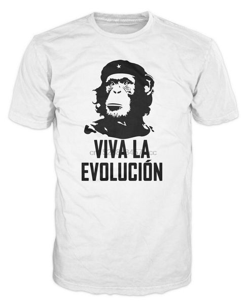 

viva la evolucion смешной evolution че гевара обезьяна hat военный spoof tops тройника рубашка street plus размер футболки