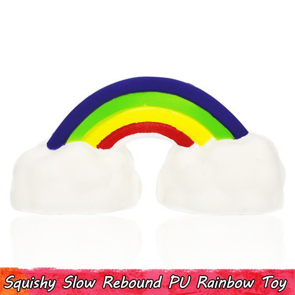 

1 шт радуга squishy детские игрушки slow восходящая jumbo облако squishies squeeze игрушка для партии декора дома stress relief подарки для