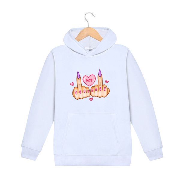 

diy hoodies teenager autumn fashion hands letter pattern print mens womens trendy casual pure color sweatshirts